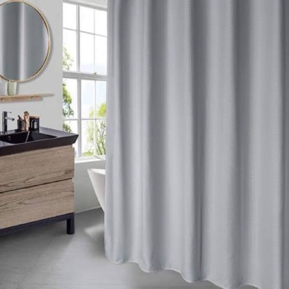 Splash Shower Curtain Grey Blue